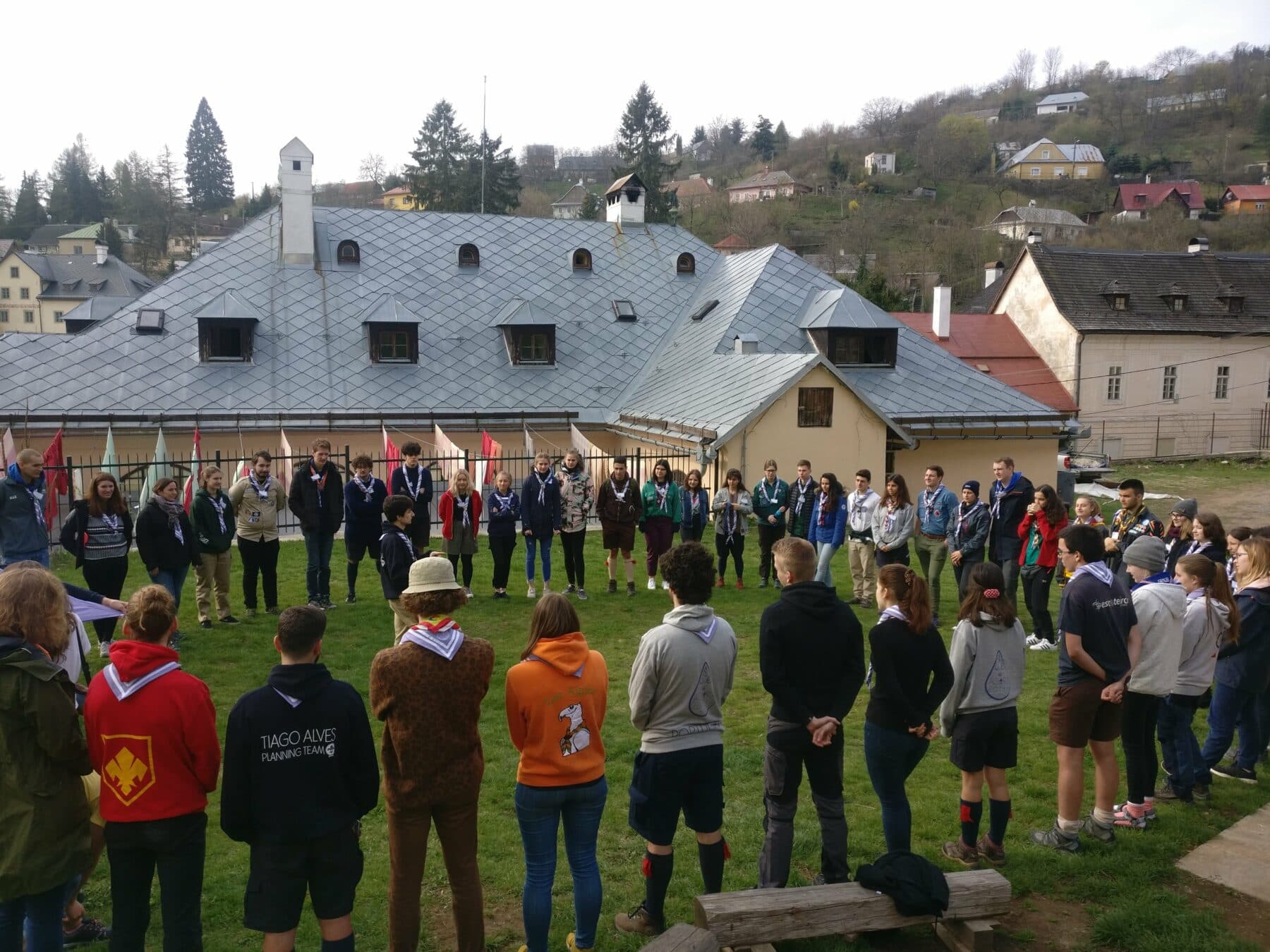 Scouter på ett internationellt evenemang. Källa: WOSM