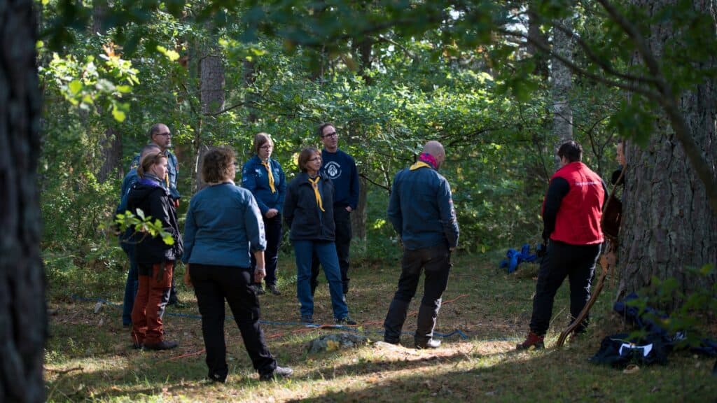 Leda scouting i korthet Hudiksvall